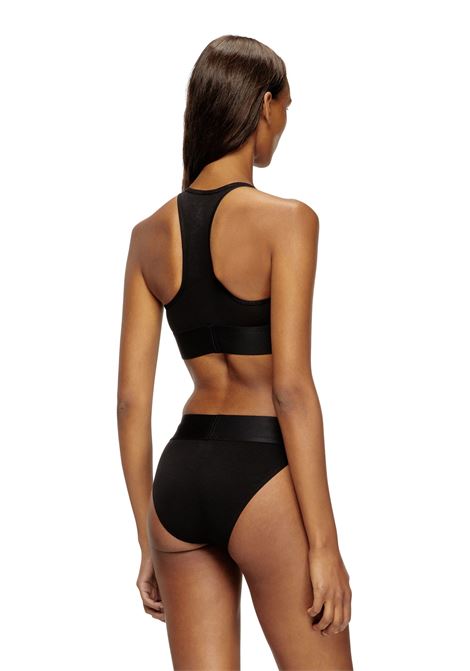 cotton race bralette xl woman black DIESEL | A14591 0HMAU99XX